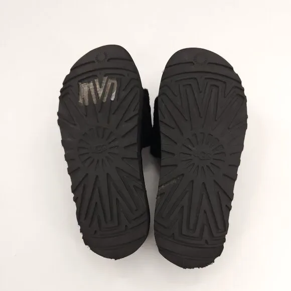 UGG LATON SHEEPSKIN FLUFF SLIDE  Shoes Women Size 7.5 Black 1111236 - Picture 9 of 10